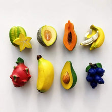 Load image into Gallery viewer, 3D Fruit Fridge Magnet Refrigerator Magnet Kitchen Decoration Cute Mini Fruit and Vegetables - BestVase
