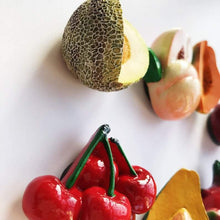 Load image into Gallery viewer, 3D Fruit Fridge Magnet Refrigerator Magnet Kitchen Decoration Cute Mini Fruit and Vegetables - BestVase