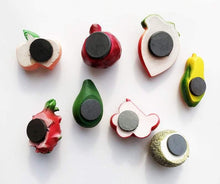 Load image into Gallery viewer, 3D Fruit Fridge Magnet Refrigerator Magnet Kitchen Decoration Cute Mini Fruit and Vegetables - BestVase