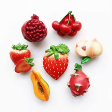 Load image into Gallery viewer, 3D Fruit Fridge Magnet Refrigerator Magnet Kitchen Decoration Cute Mini Fruit and Vegetables - BestVase