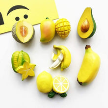 Load image into Gallery viewer, 3D Fruit Fridge Magnet Refrigerator Magnet Kitchen Decoration Cute Mini Fruit and Vegetables - BestVase