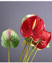 Load image into Gallery viewer, Anthurium Silk Flower Simulation Artificial Flower "Enthusiasm" "Ardour" - BestVase
