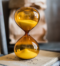 Load image into Gallery viewer, 5/15 Mins Caramel Glass Hourglass Clock Sand Glass Table Desk Office Decoration Sandglass Sand Timer kitchen Egg Timer - BestVase