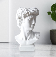 Load image into Gallery viewer, David Head Vase Succulent Pots Colorful Mask Cosmetic Brush Holder MakeUp Tools Greek Bust Mythology Figure Statue Home Table Decoration Inactive - BestVase