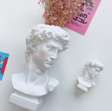 Load image into Gallery viewer, David Head Vase Succulent Pots Colorful Mask Cosmetic Brush Holder MakeUp Tools Greek Bust Mythology Figure Statue Home Table Decoration Inactive - BestVase