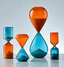 Load image into Gallery viewer, 5/15/45 Min Sandglass Hourglass Cylinder Diamond Drop Shape Style Clock Sand Glass Table Desk Office Decoration Sand Timer Egg Timer - BestVase