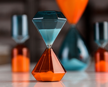 Load image into Gallery viewer, 5/15/45 Min Sandglass Hourglass Cylinder Diamond Drop Shape Style Clock Sand Glass Table Desk Office Decoration Sand Timer Egg Timer - BestVase
