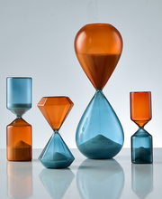 Load image into Gallery viewer, 5/15/45 Min Sandglass Hourglass Cylinder Diamond Drop Shape Style Clock Sand Glass Table Desk Office Decoration Sand Timer Egg Timer - BestVase