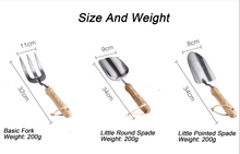 Load image into Gallery viewer, Garden Shovel Fork Flower Cultivating Plant Soil Transplanter Wooden Handle Gardening Hand Tools - BestVase