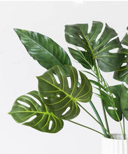 Load image into Gallery viewer, Greenery Monstera Leaf Banana Leaf Livistona Leaf Simulation Flower Artificial Plant - BestVase