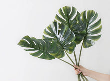 Load image into Gallery viewer, Greenery Monstera Leaf Banana Leaf Livistona Leaf Simulation Flower Artificial Plant - BestVase