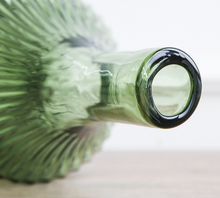 Load image into Gallery viewer, Light Green Retro Stripe Vase Demijohn Transparent Geometry Steps Flower Cutting Planter Living Room Desk Home Decoration Creative Gift - BestVase