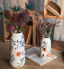 Load image into Gallery viewer, BestVase-Hand Painted Ceramic Vase Simple Style Decoration Viburnum Flower Pattern - BestVase