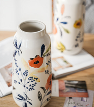 Load image into Gallery viewer, BestVase-Hand Painted Ceramic Vase Simple Style Decoration Viburnum Flower Pattern - BestVase