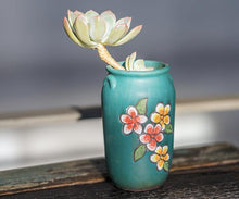 Load image into Gallery viewer, Hand-painted Flower Pattern Ceramic Colorful Vase Pots Garden Decoration - BestVase