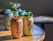 Load image into Gallery viewer, Hand-painted Flower Pattern Ceramic Colorful Vase Pots Garden Decoration - BestVase