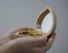 Load image into Gallery viewer, Music Box Heart Shape Bronze And Gold Movement Wooden Cover HandMade Valentine's Day Custom Gift Customization For Love For Children - BestVase