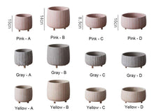 Load image into Gallery viewer, Mini Succulent Pots With Wooden Leg Cement Flower Vase Planter Cute Fleshy Art Cylindrical Simple Style Planter Garden Balcony Decoration - BestVase