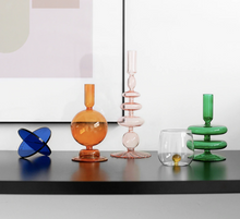 Load image into Gallery viewer, Trampoline Glass Candle Holders