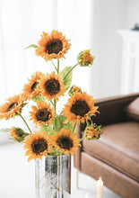 Load image into Gallery viewer, Sunflower Silk Flower Symbolizes joy and life Simulation Flowers Artificial Flower Retro Flower Props - BestVase