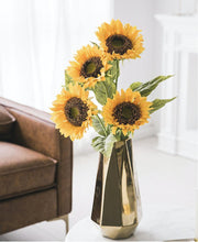 Load image into Gallery viewer, Sunflower Silk Flower Symbolizes joy and life Simulation Flowers Artificial Flower Retro Flower Props - BestVase