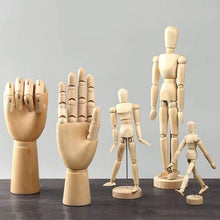 Load image into Gallery viewer, 5.5/8/12/16 in Wooden Body Model Mannequin Rings Jewelry Earrings Necklaces Shelves Desk Book Room Decoration - BestVase