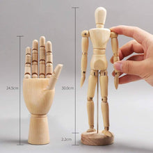 Load image into Gallery viewer, 5.5/8/12/16 in Wooden Body Model Mannequin Rings Jewelry Earrings Necklaces Shelves Desk Book Room Decoration - BestVase