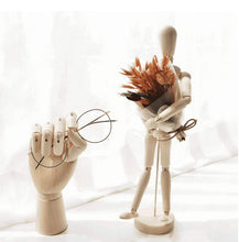 Load image into Gallery viewer, 5.5/8/12/16 in Wooden Body Model Mannequin Rings Jewelry Earrings Necklaces Shelves Desk Book Room Decoration - BestVase