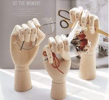 Load image into Gallery viewer, 7/10/12 in Wooden Hand Model Rings Jewelry Earrings Necklaces Shelves Table Decoration - BestVase