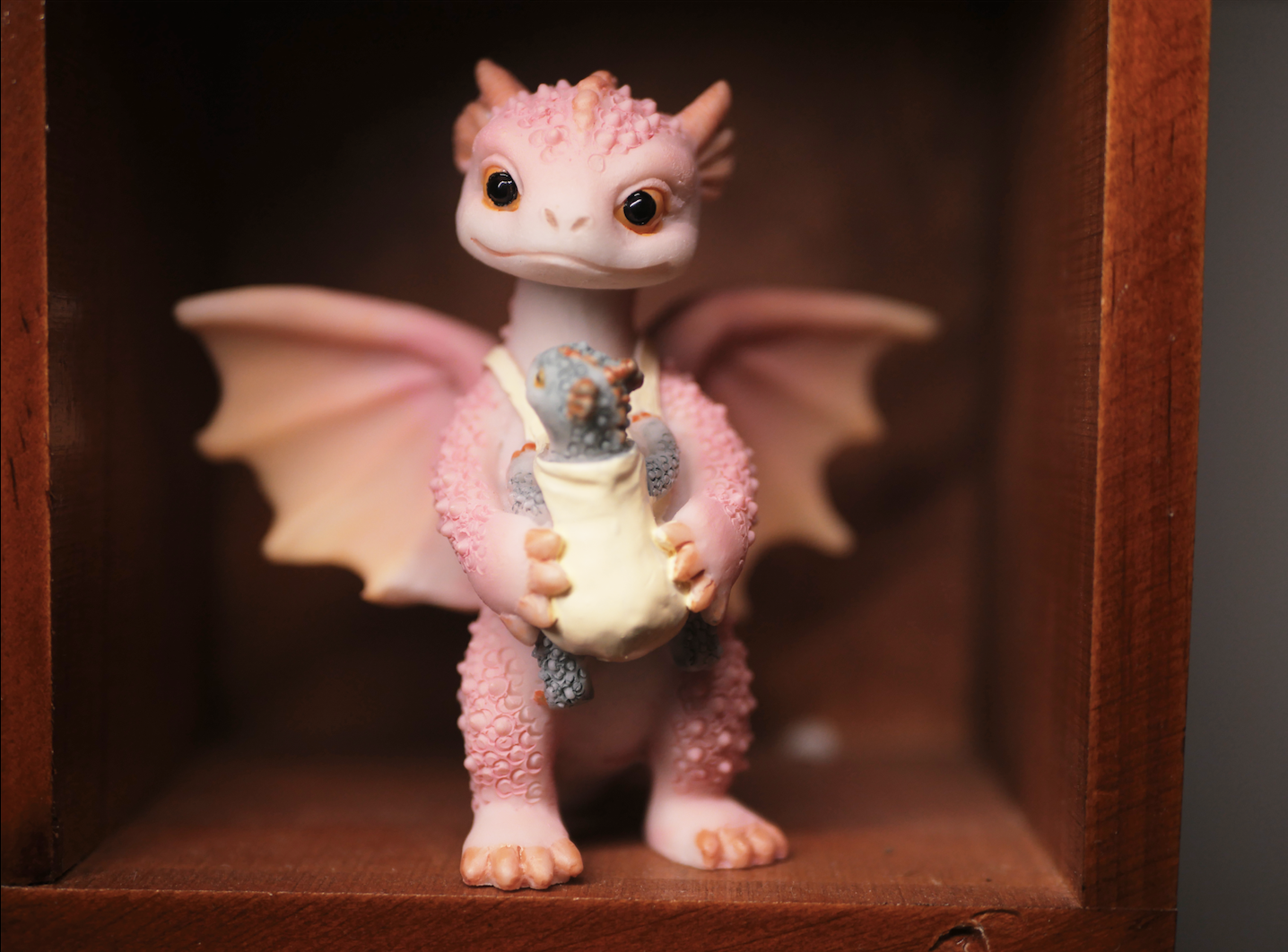 Cute Dragon With Wing Pink Decoration