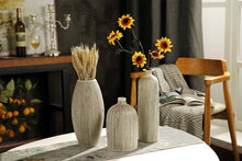 Load image into Gallery viewer, Wooden Texture Simple Ceramic Vase HandMade - BestVase