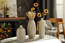 Load image into Gallery viewer, Wooden Texture Simple Ceramic Vase HandMade - BestVase