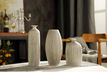 Load image into Gallery viewer, Wooden Texture Simple Ceramic Vase HandMade - BestVase