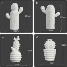 Load image into Gallery viewer, White Porcelain Cactus Collection