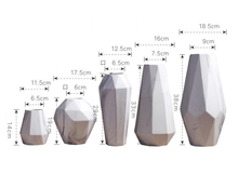 Load image into Gallery viewer, Geometric Marble Vases