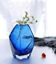 Load image into Gallery viewer, Klein Blue Murano Glass Flower Vase