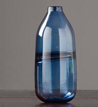 Load image into Gallery viewer, Modern Blue Wave Glass Vase