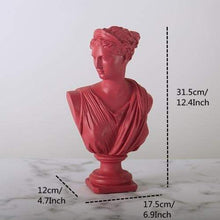 Load image into Gallery viewer, Classic Greek Bust Statuette