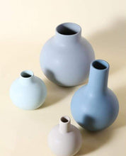 Load image into Gallery viewer, Shades of Blue Ceramic Vase