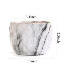 Load image into Gallery viewer, Marbling Ceramic Planter Set 4 pc
