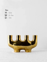 Load image into Gallery viewer, Abstract Arch Ceramic Candle Holders