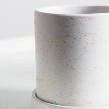 Load image into Gallery viewer, Marble Small Planter with Plate