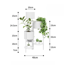 Load image into Gallery viewer, Multilevel Metal Planter & Organizer