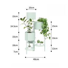 Load image into Gallery viewer, Multilevel Metal Planter & Organizer