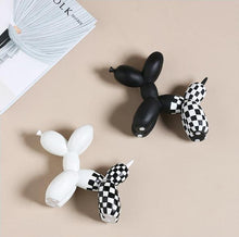 Load image into Gallery viewer, Deluxe Black & White Balloon Dog - Hand Painted Resin