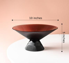 Load image into Gallery viewer, Textured Hand Blown Glass Bowl