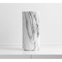 Load image into Gallery viewer, Textured Marble Flower Vase