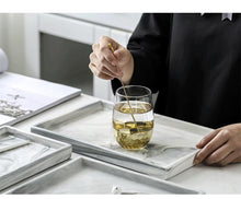 Load image into Gallery viewer, Marble Ceramic Storage & Serving Decorative Trays