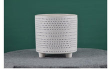 Load image into Gallery viewer, Textured Dot Footed Ceramic Planters