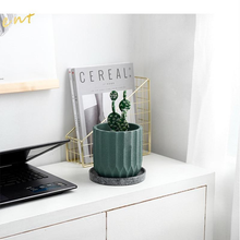 Load image into Gallery viewer, Polygon Textured Ceramic Planters